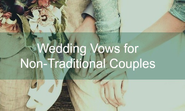 What is the text of traditional wedding vows?